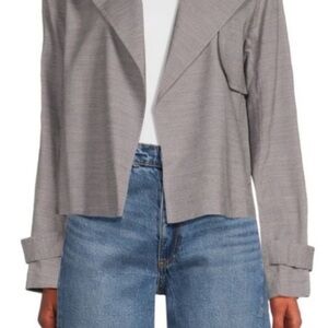 Theory Menefer Grey Trench Jacket M